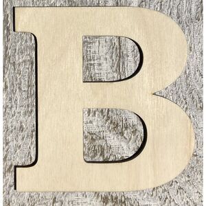 Wood Letter - 1/4" Plywood - Font01 - 10" - B